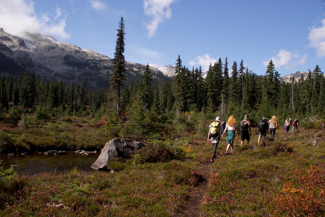 Backcountry hiking in Whistler's Callaghan Valley